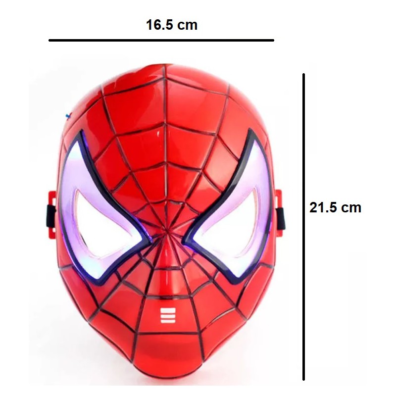 Spider-Man Kaukė su LED Šviesa Helovino Šventei – vaizdas 2