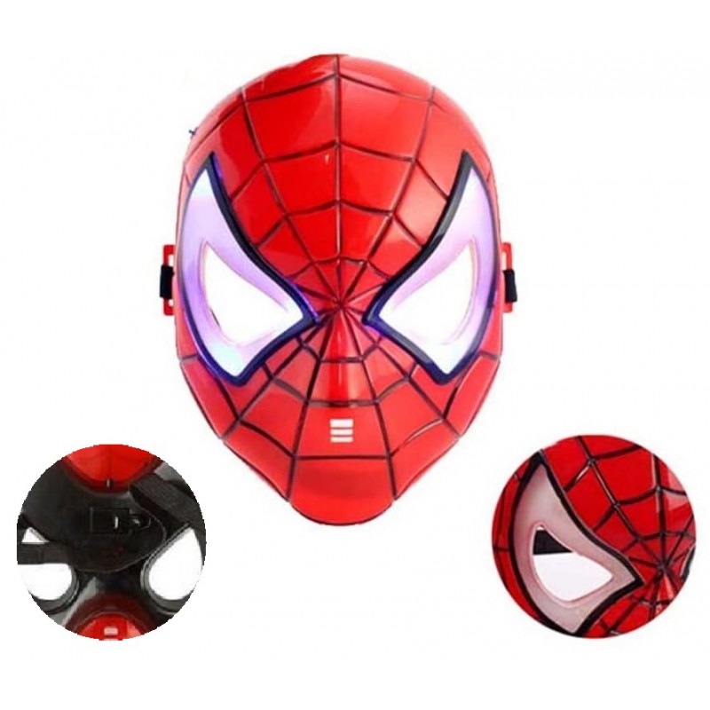 Spider-Man Kaukė su LED Šviesa Helovino Šventei