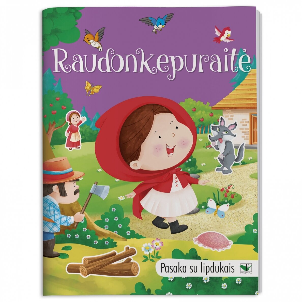 Pasaka su lipdukais Raudonkepuraitė – pagrindinis vaizdas