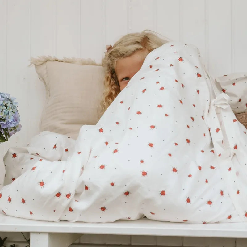 Patalynės komplektas Boružėlės, 70x100 cm, užvalkalo detalė – vaizdas 3