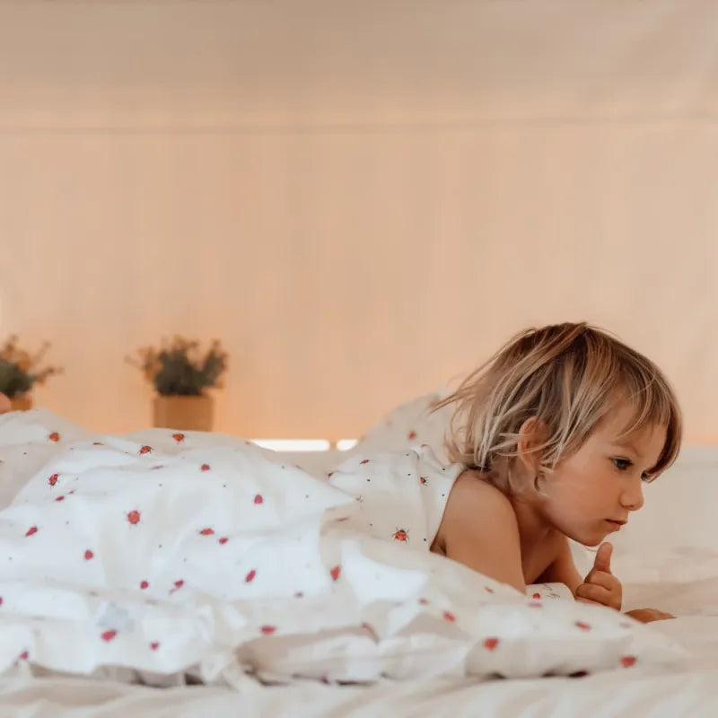 Patalynės komplektas Boružėlės, 70x100 cm, naudojimas lovytėje – vaizdas 7