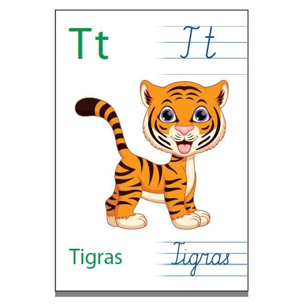 Pažįstu raides 33 kortelių rinkinys – vaizdas 3