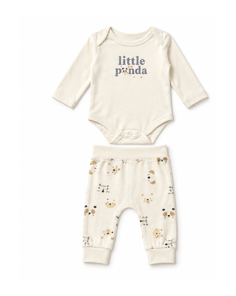 2 dalių komplektas kūdikiui „Little panda“ – vaizdas 1