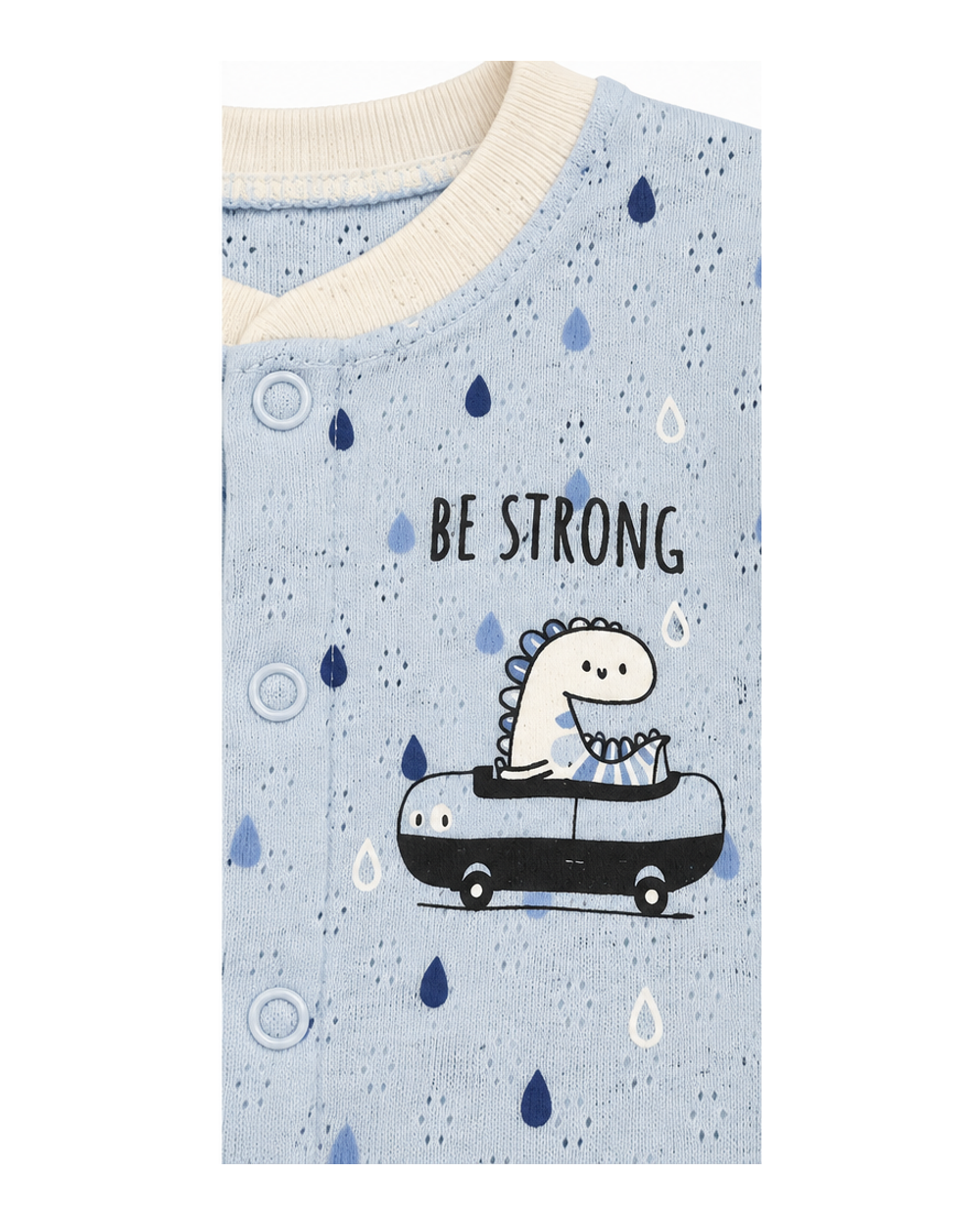 Šliaužtinukas kūdikiui BE STRONG su dinozauru – detalės