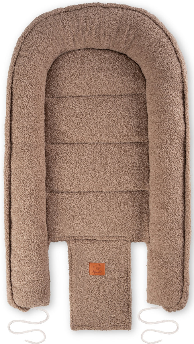 Kūdikių lizdelis Meškutis su pliušine pagalvėle – ypač švelnus ir jaukus