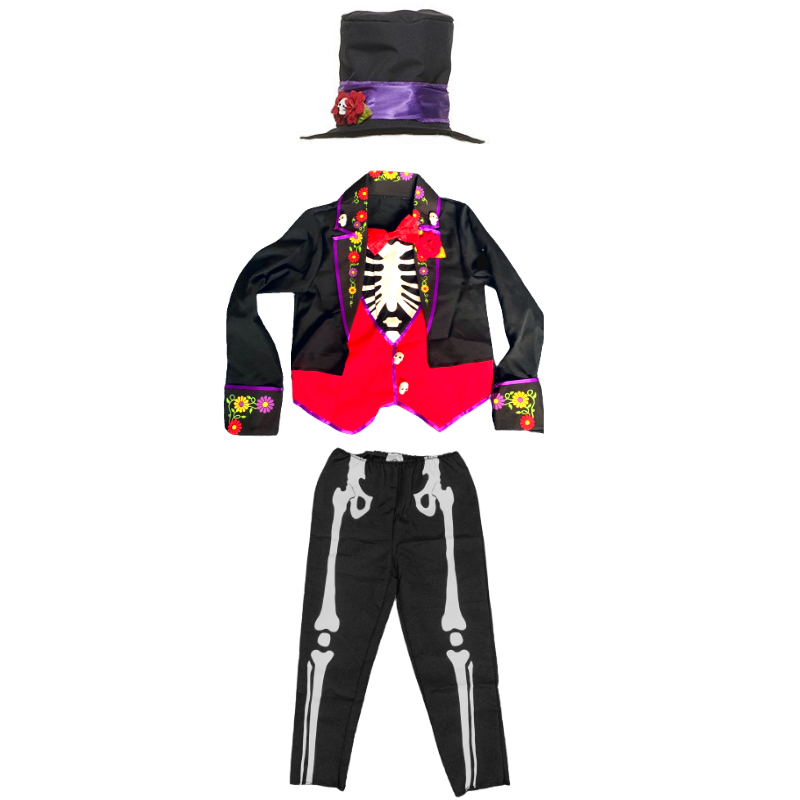 Kostiumas Kaukolės Motyvu Meksikiečių Mariachi