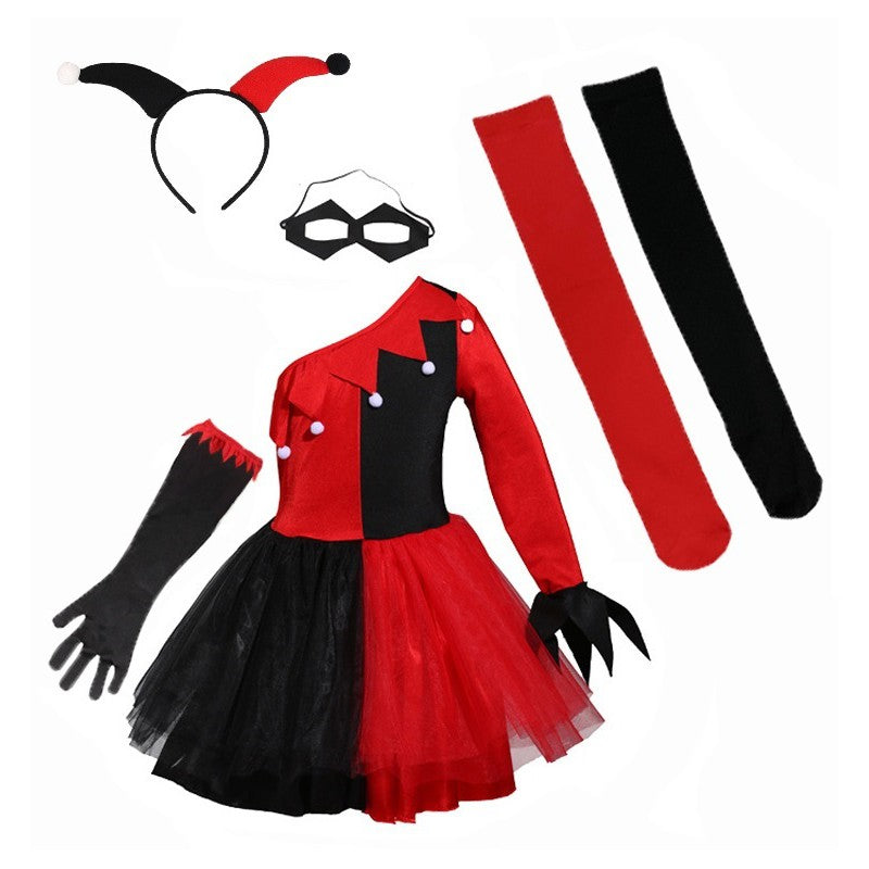 Harley Queen Klouno Kostiumas Helovinui