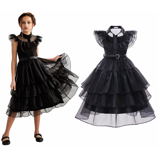 Wednesday Addams Kostiumas Helovinui