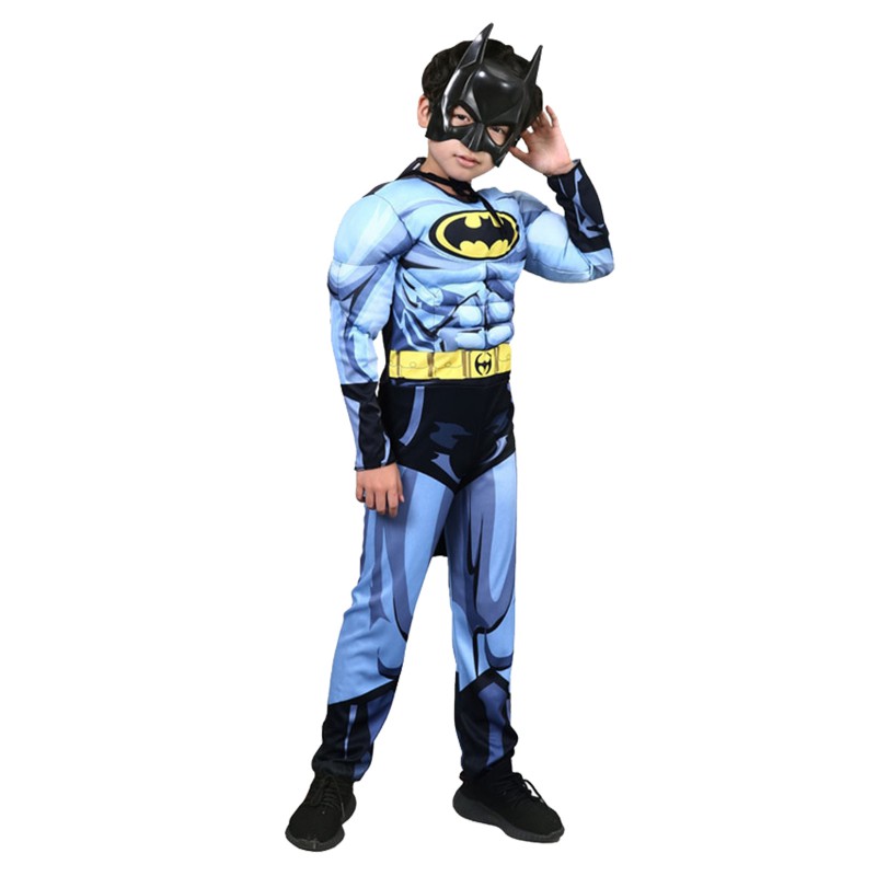 Batman Kostiumas su LED Kaukė Helovino Šventei
