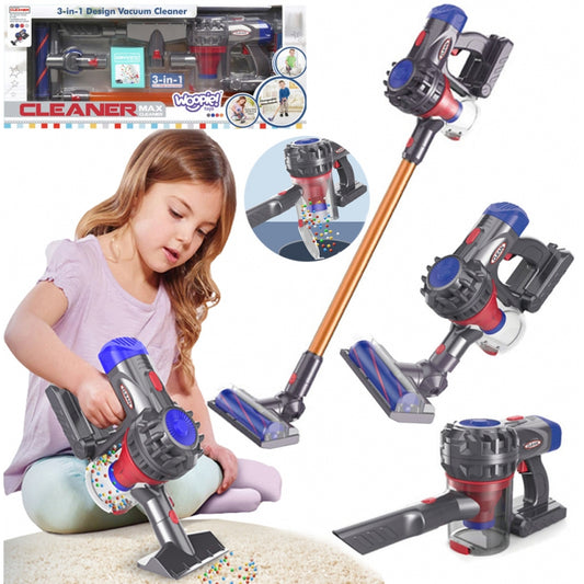 WOOPIE 3-in-1 Interaktyvus Vertikalus Dulkių Siurblys Vaikams su Siurbimo Funkcija