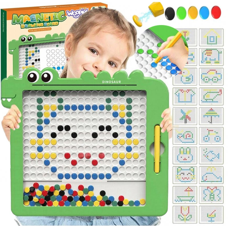 WOOPIE magnetinė lenta vaikams Montessori MagPad dinozauras