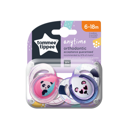 Čiulptukai TOMMEE TIPPEE silikoniniai 2vnt 6-18m Anytime – vaizdas 2