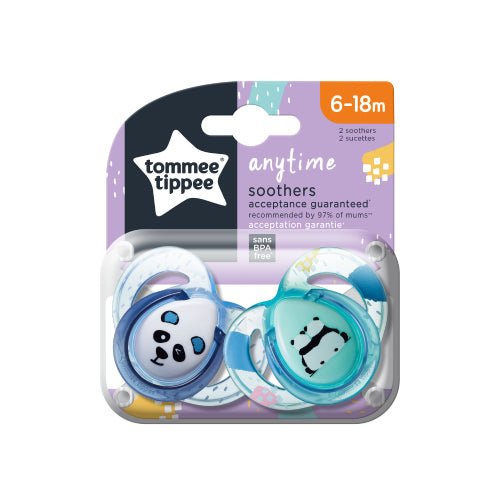 Čiulptukai TOMMEE TIPPEE silikoniniai 2vnt 6-18m Anytime – vaizdas 3
