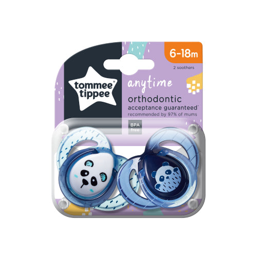 Čiulptukai TOMMEE TIPPEE silikoniniai 2vnt 6-18m Anytime – pagrindinis vaizdas