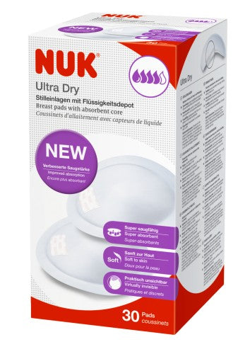 NUK 10252123 įklotai į liemenėlę ULTRA DRY 30vnt.