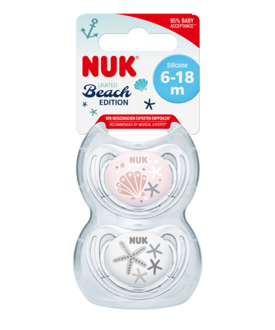 NUK 175225 Čiulptukas FREESTYLE BEACH silikonas 2 vnt - vaizdas 2