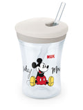 NUK 255457 Evolution Action 230 ml puodelis su silikoniniu šiaudeliu Mickey Mouse – pagrindinis vaizdas
