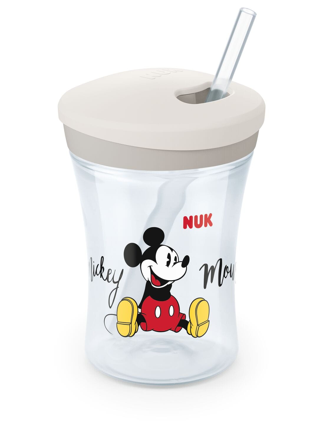 NUK 255457 Evolution Action 230 ml puodelis su silikoniniu šiaudeliu Mickey Mouse – pagrindinis vaizdas