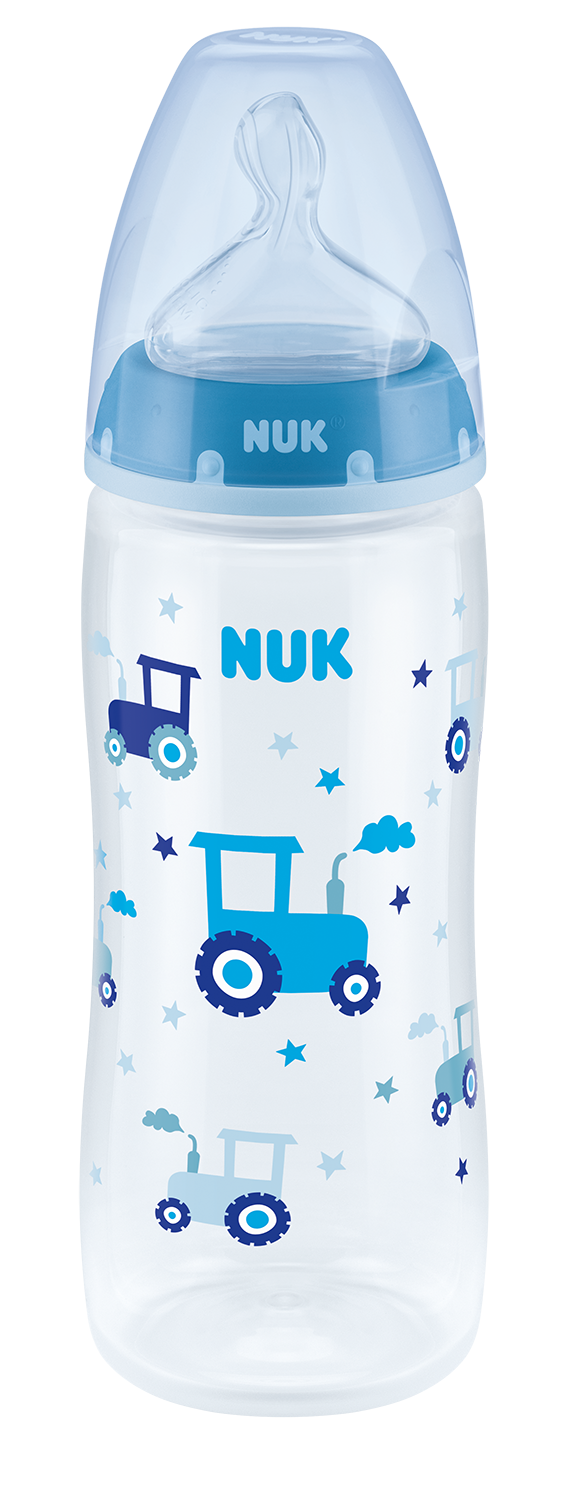 NUK 216248 FC+ PP buteliukas 360 ml su temperatūros indikatoriumi silikoniniu speneliu 6-18 mėn XL, priekis – vaizdas 2