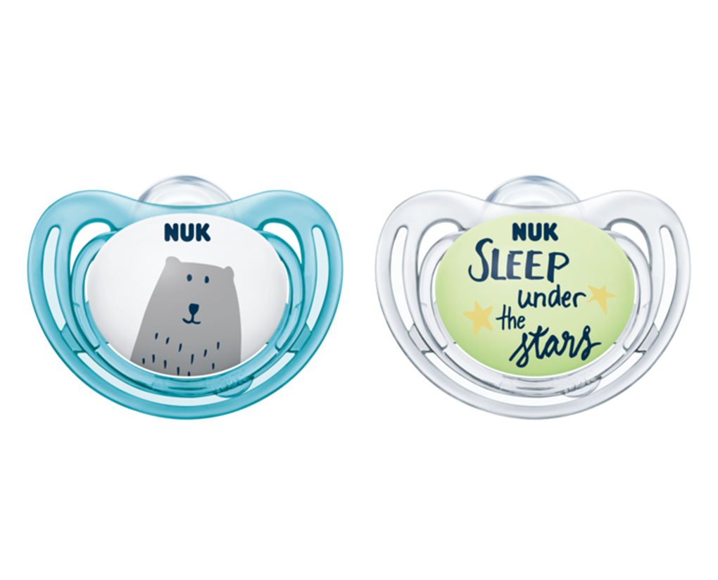 NUK 175246 Čiulptukas 0-6m ADVENTURE silikoninis 2vnt - vaizdas 2