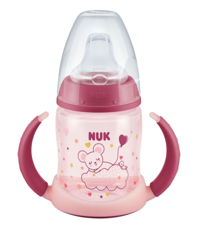 NUK 215326 FC buteliukas 150ml su rankenėlėmis šviečia tamsoje NAKTIS – pagrindinis vaizdas