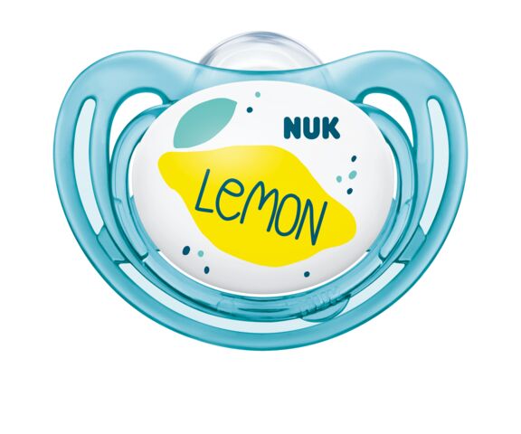 NUK 176280 Silikoninis čiulptukas 6-18mėn FREESTYLE FRUITS 2vnt