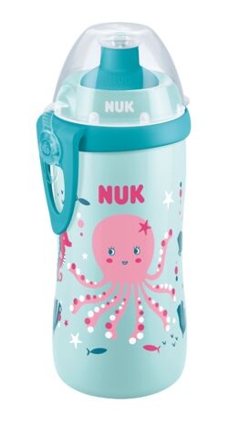 NUK 255576 JUNIOR CUP gertuvė 300ml 18+ CHAMELEON