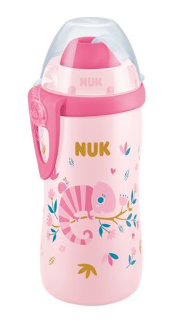 NUK 255575 FLEXI CUP su šiaudeliu 300ml 12+ CHAMELEON – vaizdas 3