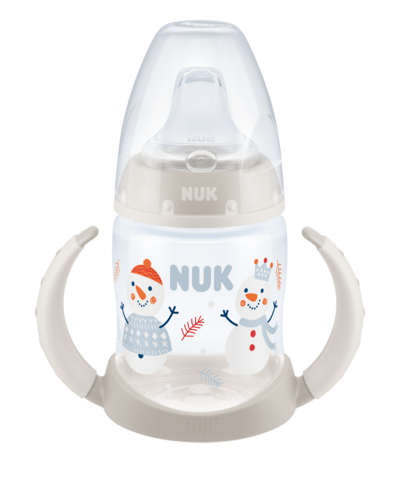 NUK 215293Z rinkinys FC buteliukas 150ml su rankenėlėmis SNOW - vaizdas 2