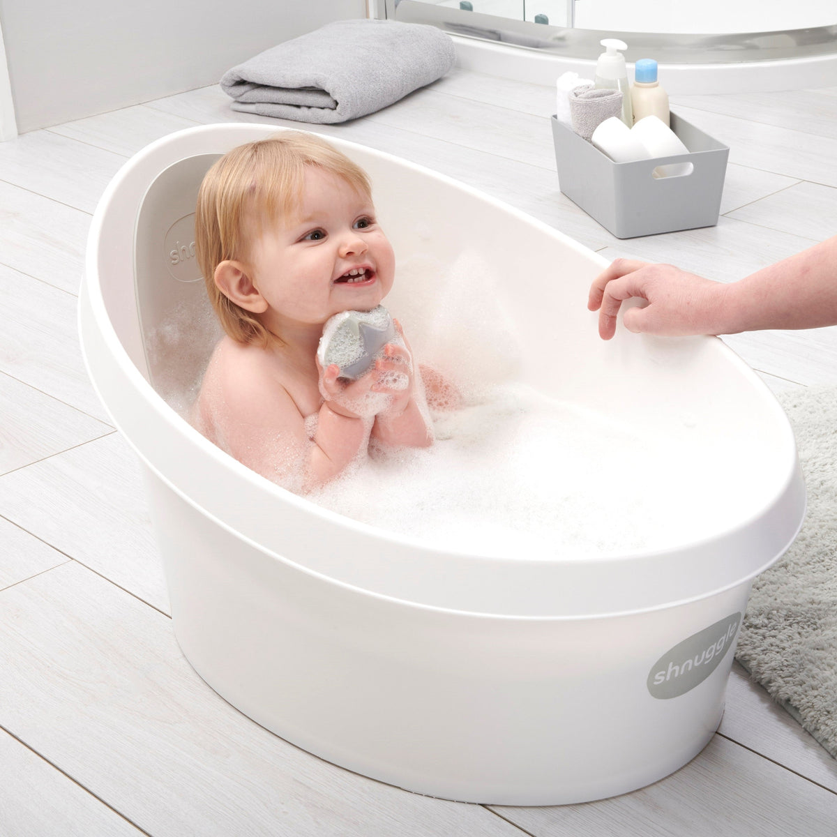 Shnuggle STB-WGY-EUR Pilka mažylio vonelė