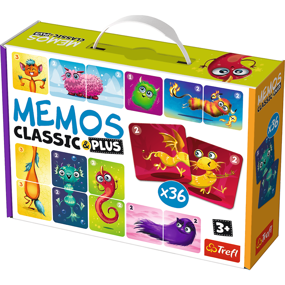 TREFL 02273 Game Memos Classic Plus Mielos būtybės