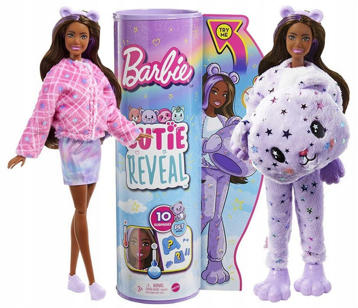 Barbie Cutie Reveal Lėlė, persirengusi meškučiu