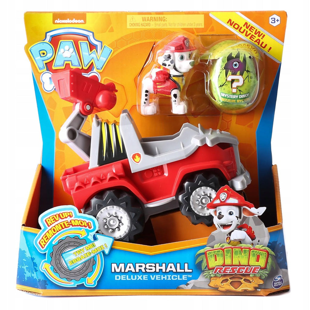 Paw Patrol  Marshall Dino figūrėlė ir gaisrinės automobilis