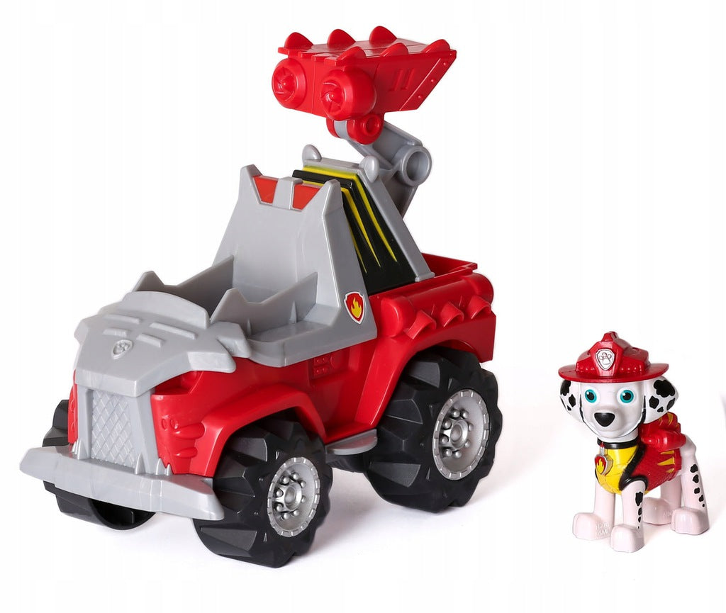 Paw Patrol  Marshall Dino figūrėlė ir gaisrinės automobilis