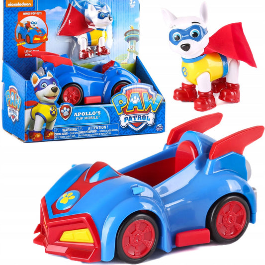 Paw Patrol Apollo's Pup Mobile figūrėlė ir automobilis