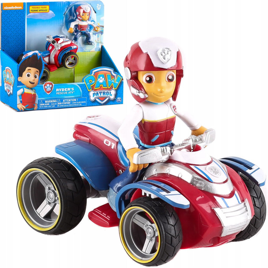 Paw Patrol Ryder figūrėlė ir keturratis