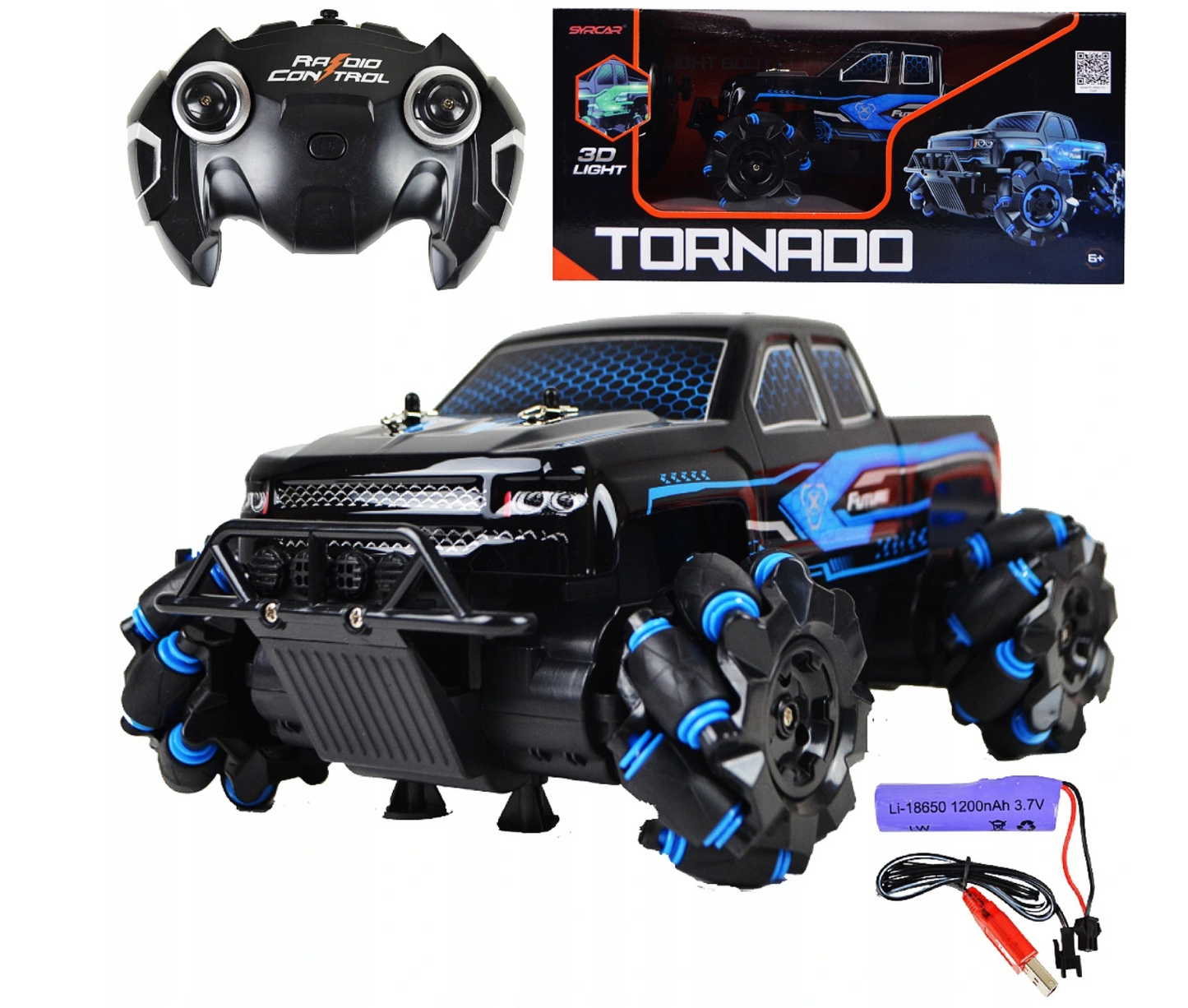 Nuotoliniu pultu valdomas automobilis TORNADO RC 4X4