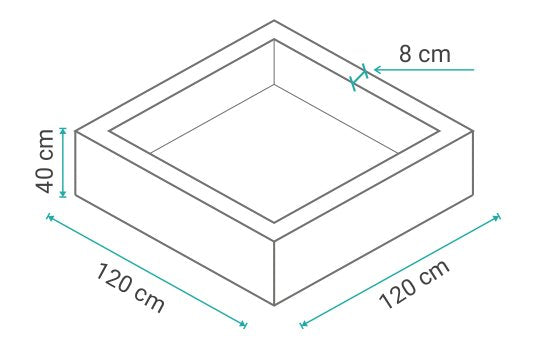 Sausas baseinas 120x120x40 + 500 kamuoliukų