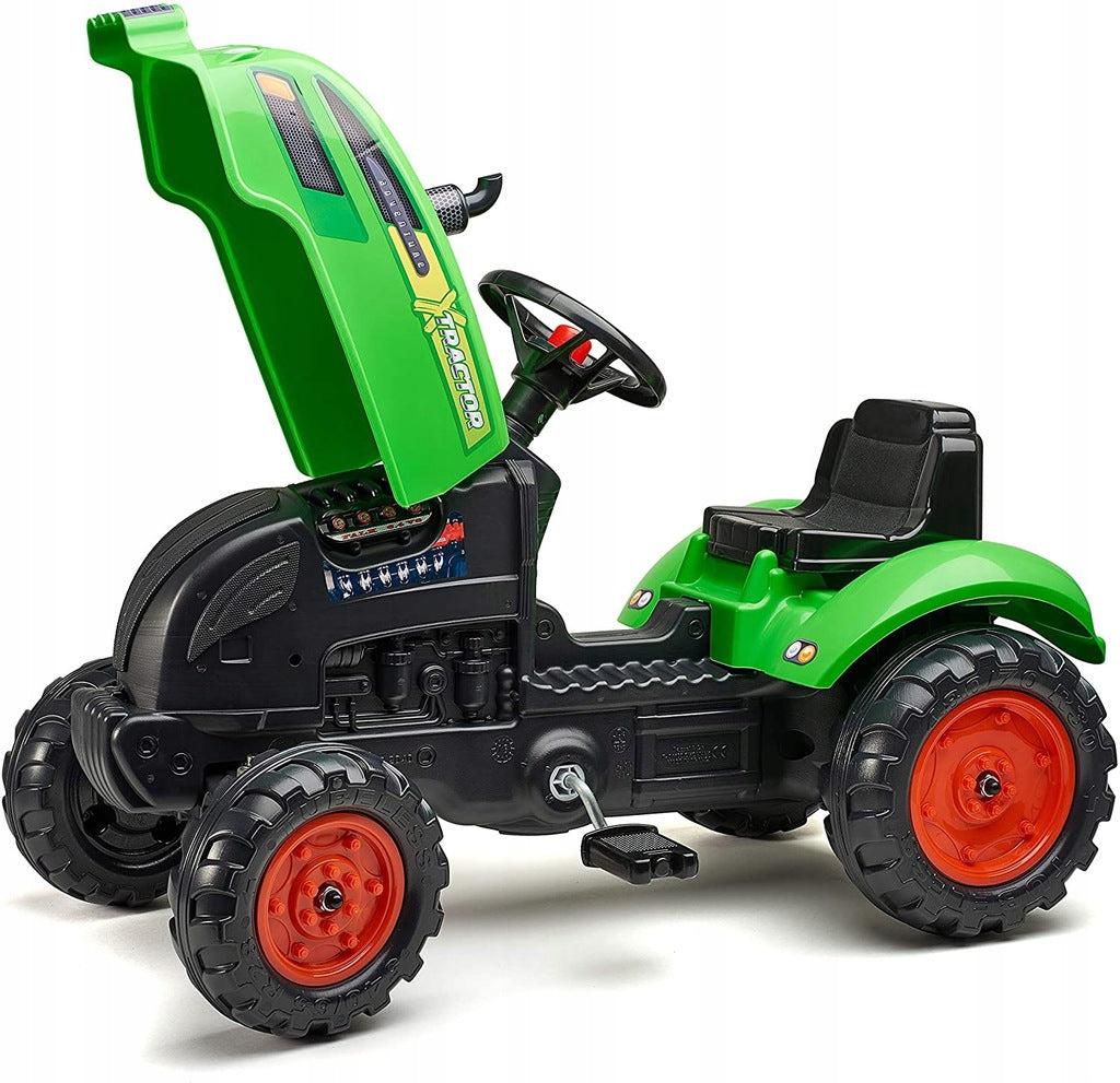 Pedalinis traktorius su Falk X-Traktor priekaba
