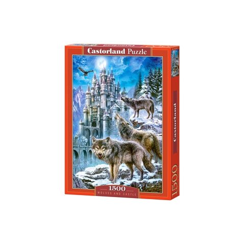 Castorland dėlionė WOLVES AND CASTLE 1500 det.