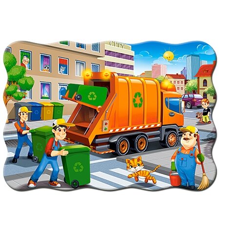 Castorland dėlionės Garbage Car 30 det.