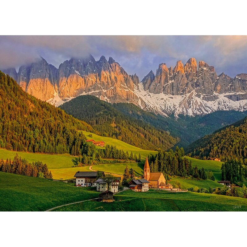 Cherry Pazzi dėllionė Santa Maddalena, Dolomites 1000 det.