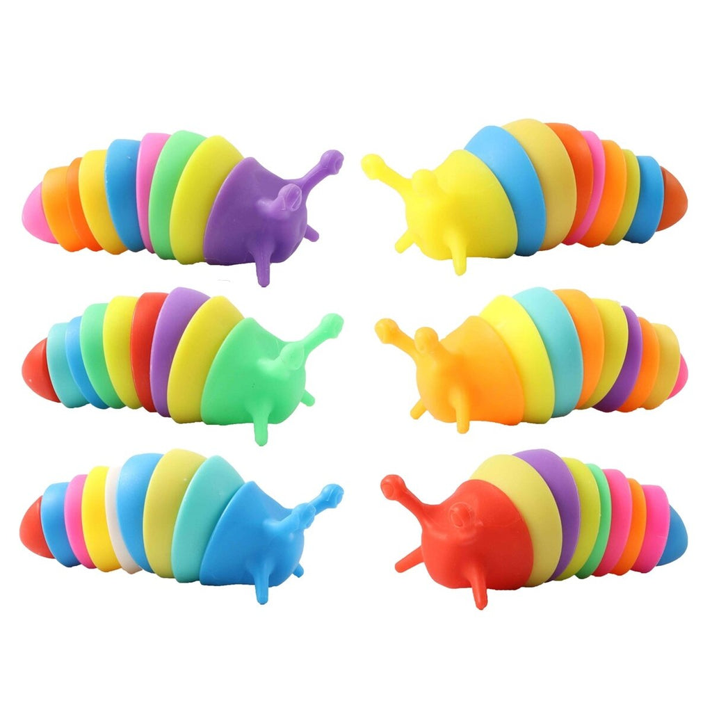 Kirminas, vaivorykštės spalvų, 10cm – vaizdas 3