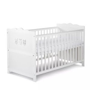KLUPŚ Kūdikio lovytė MARSELL, balta, 140x70