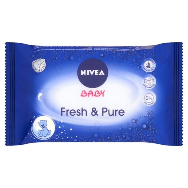 NIVEA BABY Drėgnos servetėlės Fresh and Pure, 4x63