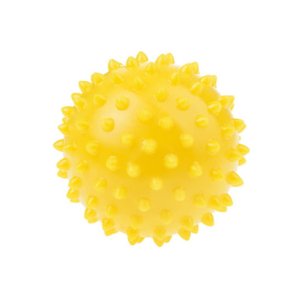 TULLO Sensorinis kamuoliukas masažui ir reabilitacijai, 7,6 cm, geltonas, 437