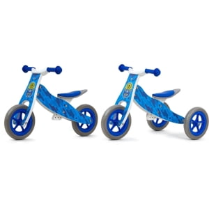 MILLY MALLY Balansinis dviratis-triratis 2in1, mėlynas