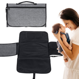 Kelioninis kūdikių pervystymo kilimėlis-krepšys