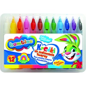 BAMBINO Pieštukai piešti ant veido, 12 spalvų