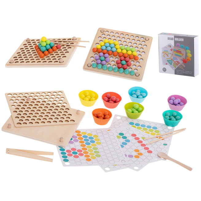 Montessori kamuoliukų mozaika, 77 detalės
